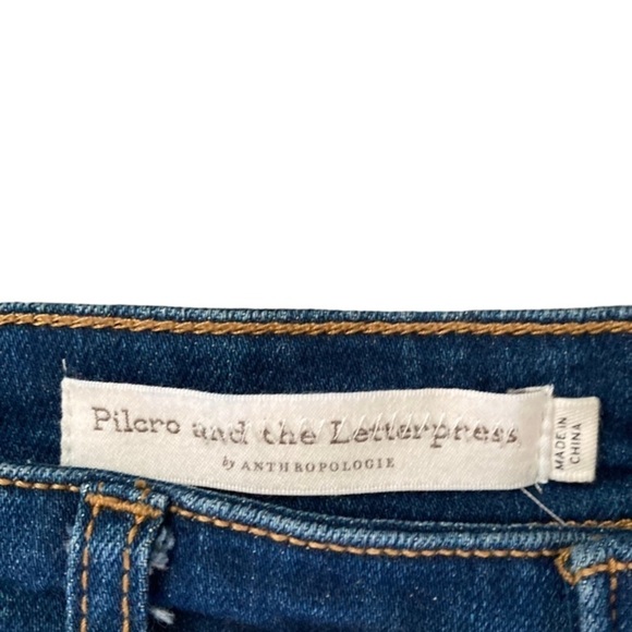 Pilcro Jeans Relaxed Straight Denim Jeans Blue 27 - Picture 5 of 13